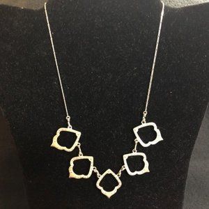 Ana Sheffield Silver Plated 5 Pendant Necklace 16-